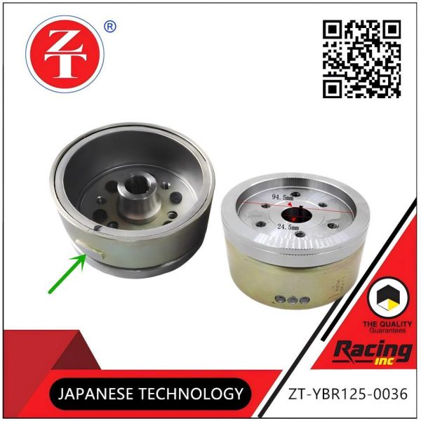 YBR125 Motorcycle Magneto Rotor 24.5mm Center Hole Permanent Magnet Power Generation Unit