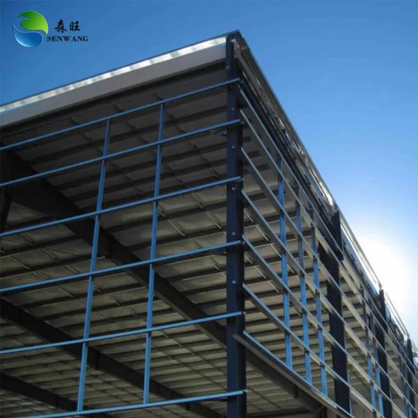 White Wall Color Steel Structure Warehouse with PVC Rain Spout and Long Fatigue Life