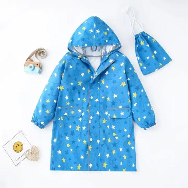 Children's Waterproof Rainwear with Magic Function and Conventional Size