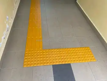 Tactile Pavement PVC Adhesive Black Tactile Tiles 60 *120cm / Indicator Mat & Stud Paving For Blind Guidance Indicator
