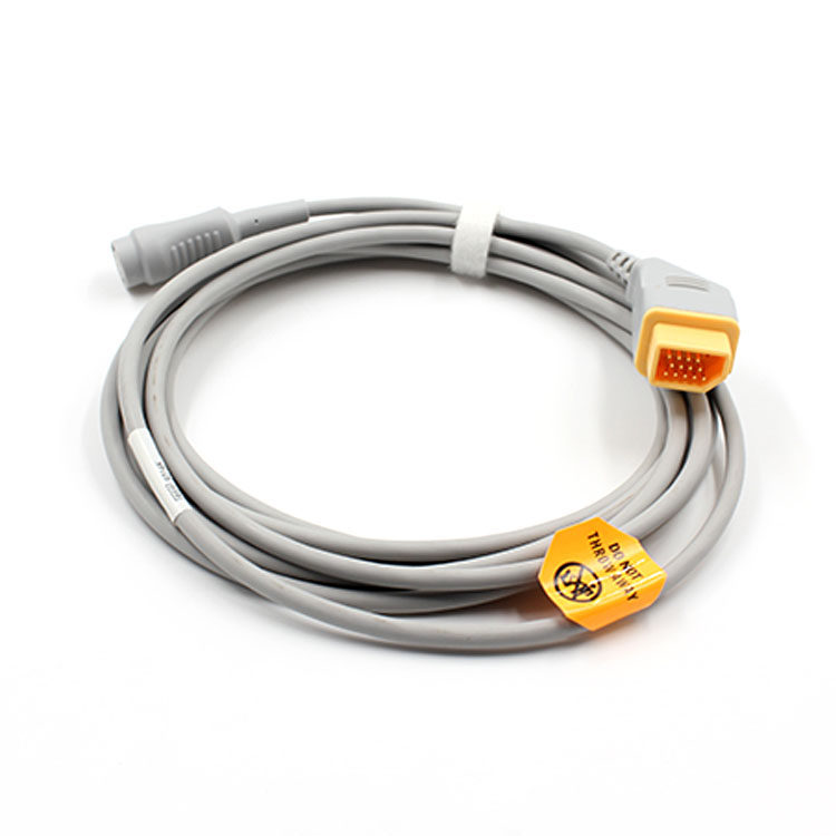 Nihon Kohden Patient Monitors IBP Invasive Blood Pressure Main Cable With BD Interface
