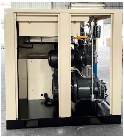 Compresor de aire de alta presión portátil rotativo eléctrico 28L 6.2m3/Min 50Hp 37kw 8bar