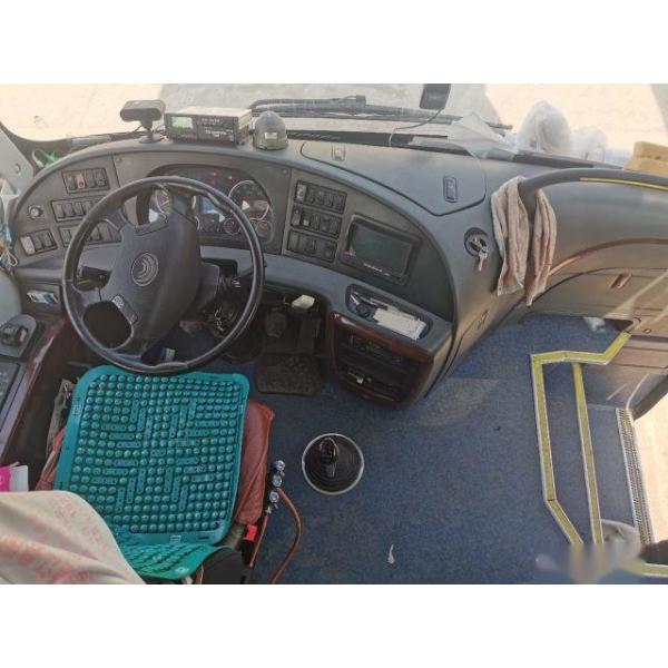 Second Hand Youtong Coach Bus ZK6808 Left Hand Drive 30 Seats Leaf Spring Use In Africa