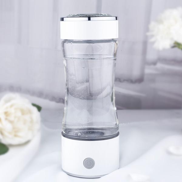USB Charging Hydrogen Water Bottle White / Transparent Color With Rich Electrolysis