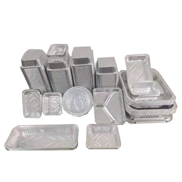 Food-Grade Aluminum Foil Lunch Box with Customizable Size and Shape, Microwave Safe for Catering and Home Use