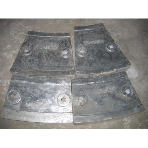 Cement High Cr White Metal Casting Supplies End Liners For Mill