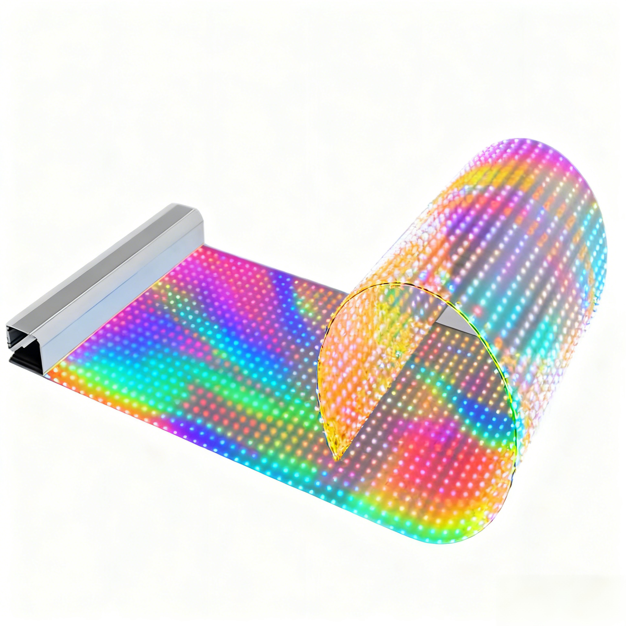 Indoor P16 Ultra-Thin Transparent LED Film Display with 3000Nits Brightness and 1000mm x 64mm Cabinet Size