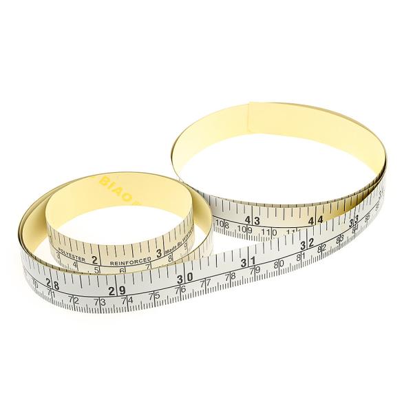1.5m 60 Inch Paper Measuring Tape , Self Adhesive Ruler Tape For Measuring Craft Sewing