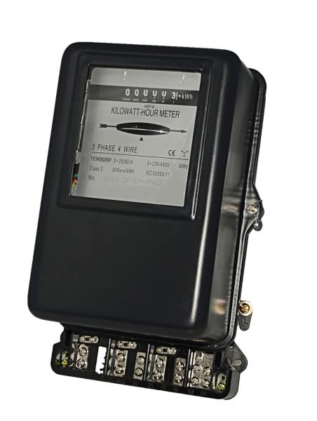 Aluminum YEM082RP Accuracy2.0 Three Phase Energy Meter With Glass Steel Bakelite Material