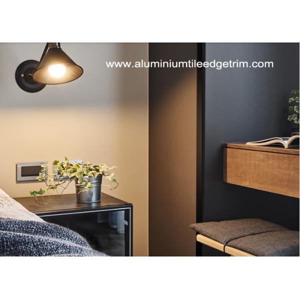 Powder Coating Black Aluminium Corner Guards / Metal Wall Corner Protectors