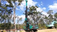 Equipamento de perfuração giratória espiral longo hidráulico CFA do eixo helicoidal KR80M Pile Driving Rigs 140KN