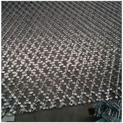150x300mm Rhombus Hole BTO-22 Razor Mesh Fence