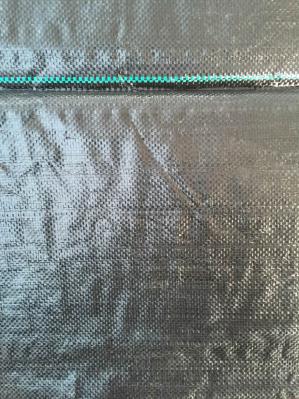 Home Use PE PP Woven Garden Ground Cover Fabric / Weed Mat , Black