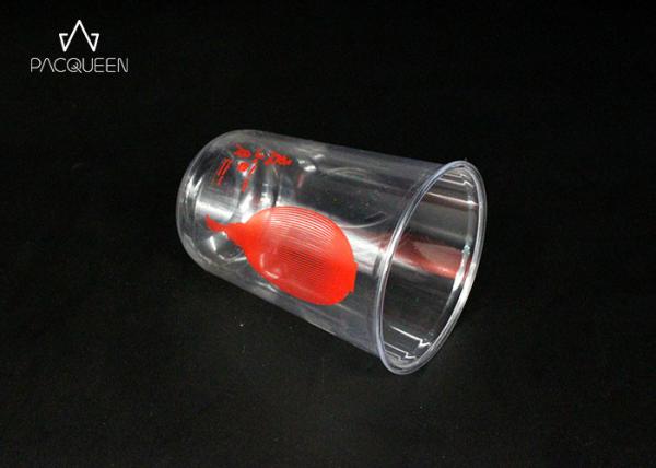 8 Oz / 12 Oz Clear Plastic Cups , 16 Oz Disposable Plastic Cups Logo Printed