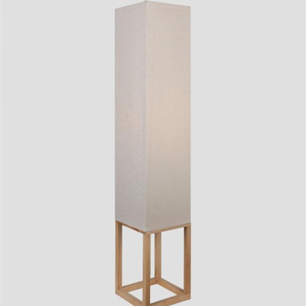 Modern Wood Floor Lamps for Living Room Wooden Fabric Standing Lamps minimalist lamp(WH-MFL-09)