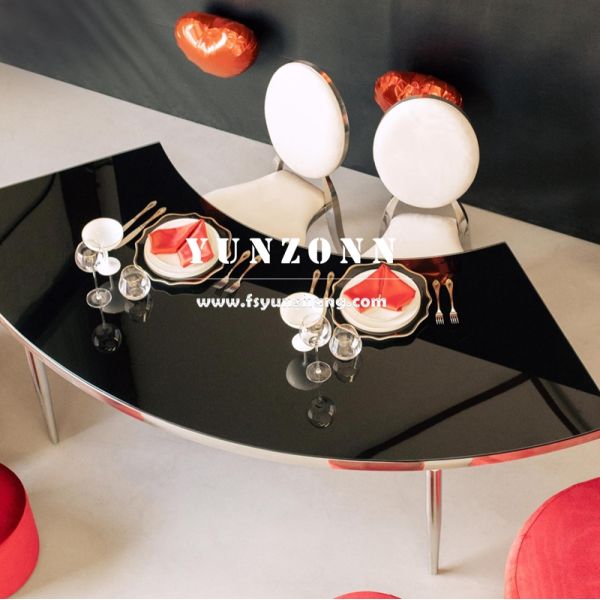 2025 New Style Stainless Steel Circle Shape Hotel Tables Banquet Hall Wedding Table