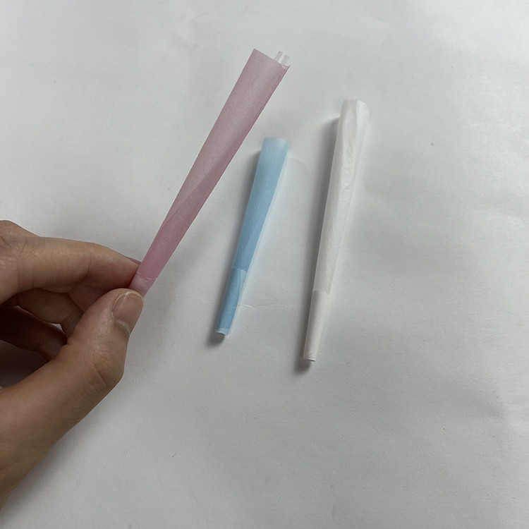 Biodegradable розовые тонкие 110x44mm Pre свертывают бумажного короля Размера конуса изготовленного на заказ напечатанного