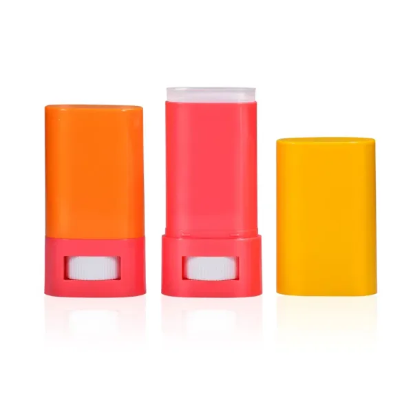 26g 29g Plastic Empty Deodorant Stick Container Flat Oval Twist up Deodorant Tubes Packaging for Deodorant Stick
