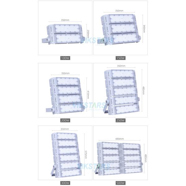 Площадь 13.8*19in света потока СИД CE 250W 500W на открытом воздухе культурная