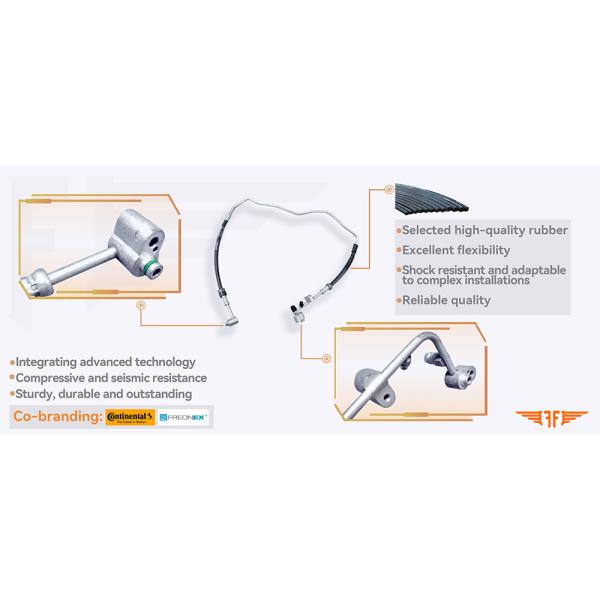 V Bus Automotive Air Conditioning Hoses 7H1820741E Fits 95-00 VW Transporter