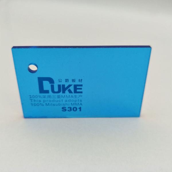 Голубой 1220*2440mm просвечивающий ясный анти- УЛЬТРАФИОЛЕТОВЫЙ акриловый материал Signage листа