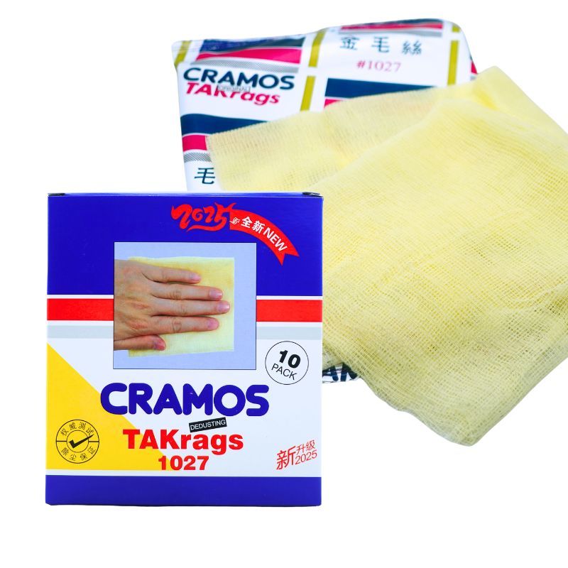 CRAMOS 1027 Cotton Gauze Tack Cloth 30x40cm Resin Coated Dust Removal Wipe For Auto Painting