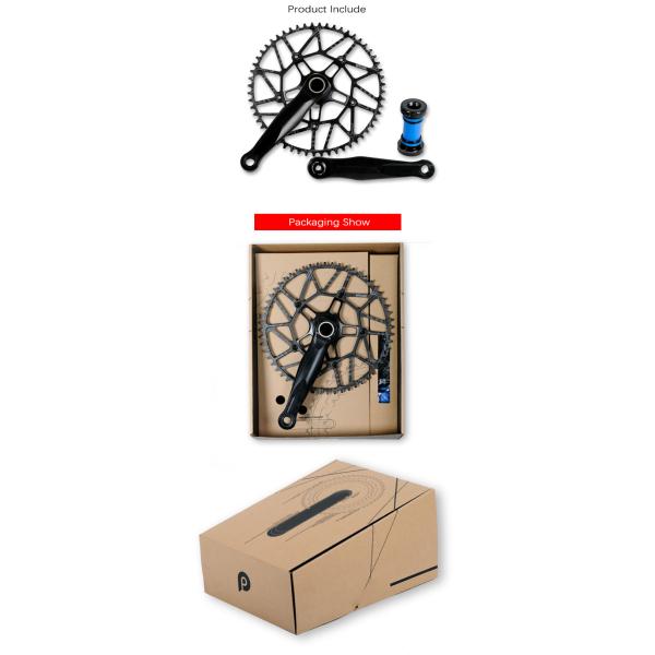 Bicicletas de carretera Super Hollowtech Taiwan BCD130 170mm 54T Cranksets para y rendimiento