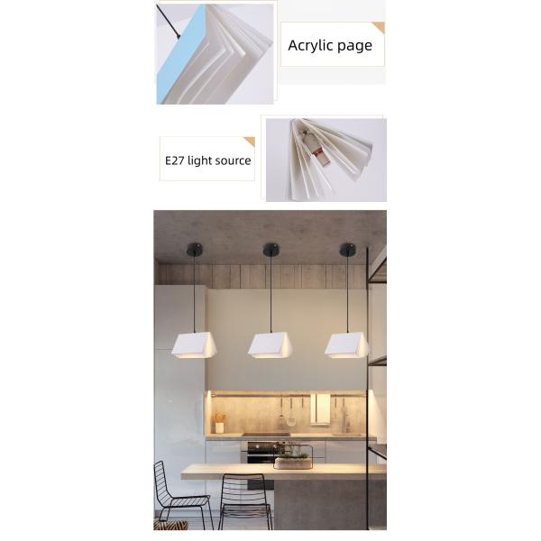 Простой современный детский сад кампус креативный подвесок световая книга искусство ресторан бар спальня рядом с кроватью люстра