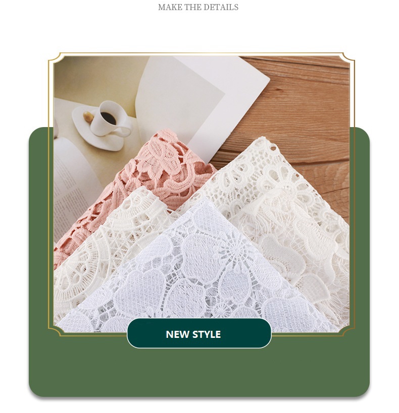 Water Soluble Embroidered Butterfly Computerized Embroidery Garment Accessories Water-Soluble Lace Barcode Lace