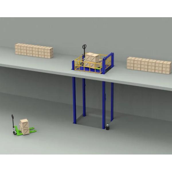 Hydraulic Vertical Industrial Four Post Lift 4 Post Storage Lift For Factory Warehouse
