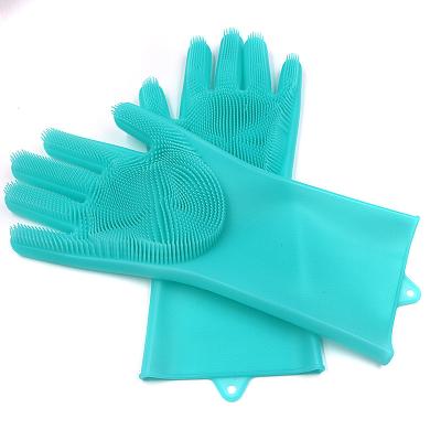 Blue Silicone Gloves Heat Resistant Silicone Household Products Durable
