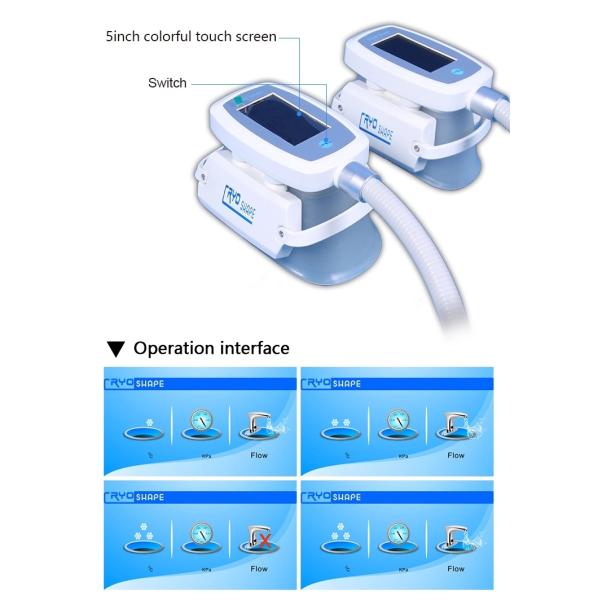 3 Хандпьесес Крйолиполысис уменьшая оборудование КР02 красоты потери веса машины