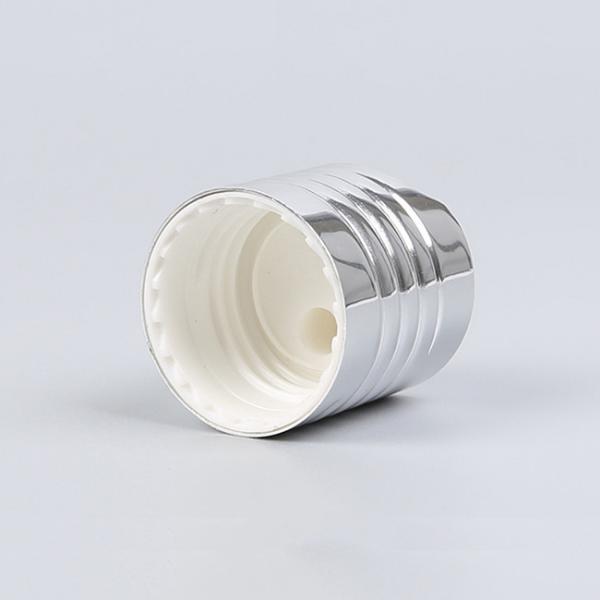 Крышки бутылки шампуня распределителя завинчивой пробки Tassel 24/410 сияющие серебряные алюминиевые