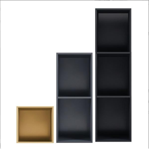 Waterproof Stainless Steel Brushed Shower Niche for Shower Room Gold Waterproof