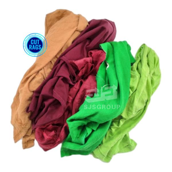 10kg 25kg compressed rags color t shirt rags cotton rags for cleaning