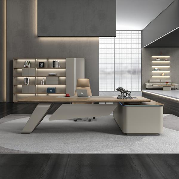 OEM ODM Большой деревянный менеджер Исполнительный стол для роскошной современной офисной мебели