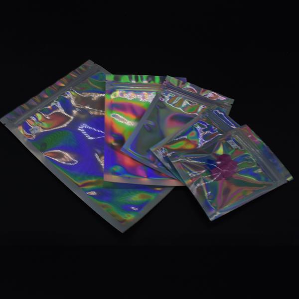 Clear Holographic Facial Sheet Mask Packaging Pouch