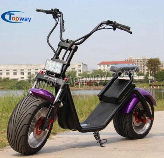 Citycoco 1200W 18*9.5inch big Wheel Electric Scooter with wide tyre