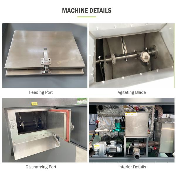 SS304 200kg/Day Microbial Organic Waste Recycling Fertilizer Compost Machine
