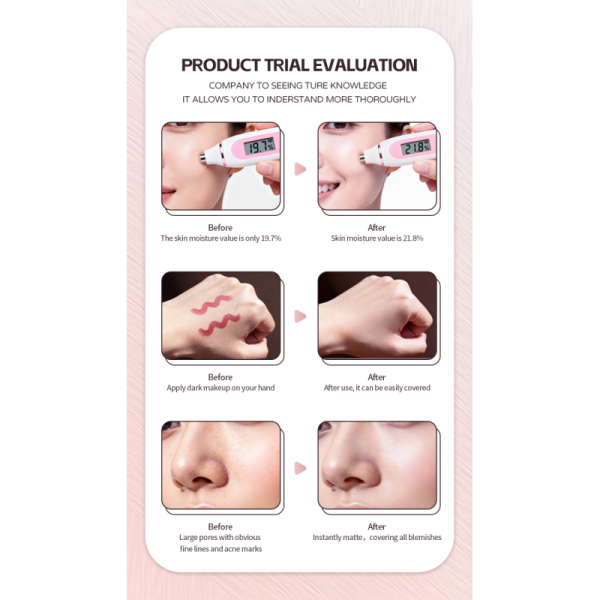 Custom Natural Brightening Moisturizing Luxury Long Lasting Lightweight Foundation Makeup Bb Cream Air Cushion Foundation
