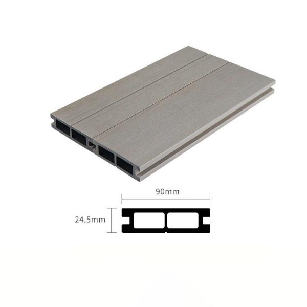 WPC Cladding Panel 90x24.5mm Wood Plastic Composite for Wall Floor