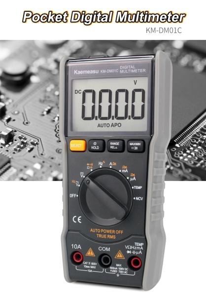 Anti Burn Electric Multimeter True-rms Ncv Ohm Hz Tester  Smart Digital Multimeters With Temperature Probe