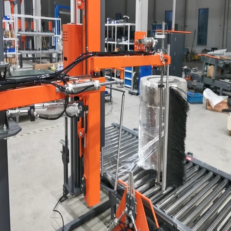 2000mm Automatic Rotary Arm Pallet Wrapper Machine For Heavy Pallet Loads 250% Pre Stretch
