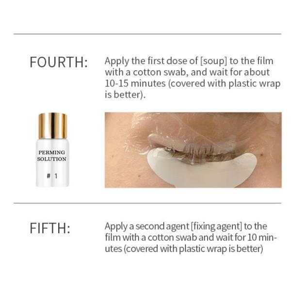 Cil permanent de cil de kit en gros bon marché d'ascenseur se courbant avec des outils de colle et de décapant de Rods pour le salon de beauté ou privé