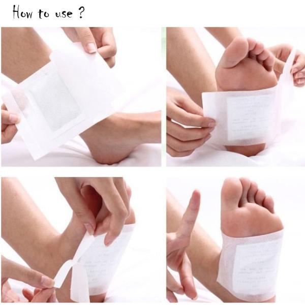 Supposed Kinoki Cleansing Detox Foot Pads 10-Pack All Natural and Organic Formula for Toxin Removal