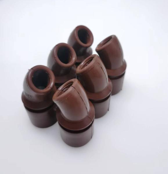 Fluorine Custom Rubber Components Elbow High Temperature Resistance Oil Seamless