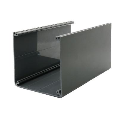 Profiles en PVC tube noir ABS couvercle à manche Extrusion canal carré