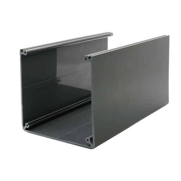 Profiles en PVC tube noir ABS couvercle à manche Extrusion canal carré