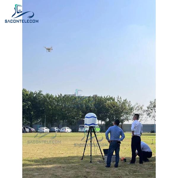360 graus 3KM Distância UAV sinal Jammer Drone Detecção Contador Sistema
