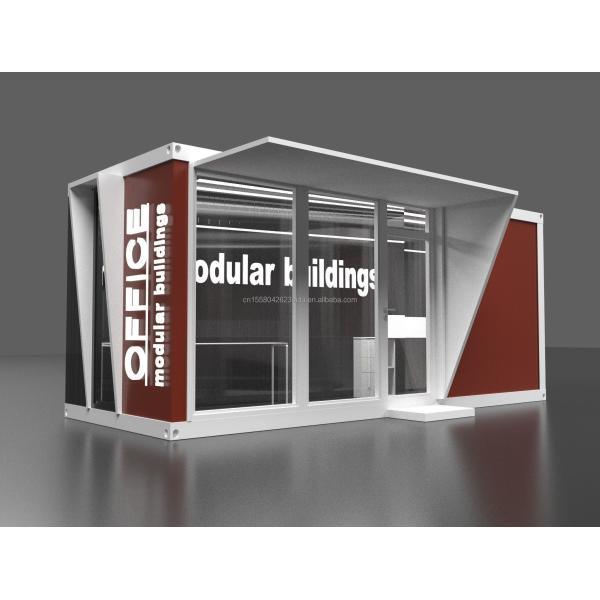 Main Structure Galvanized Steel Square Tubes Outdoor Food Store Sentry Box Coffee Shop Clothing Container